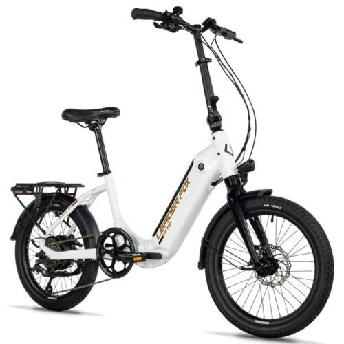 1-114.jpg E-BIKE 20" TIFTON-3, FOLDING BIKE, WHITE SHINY (REAR MOTOR)