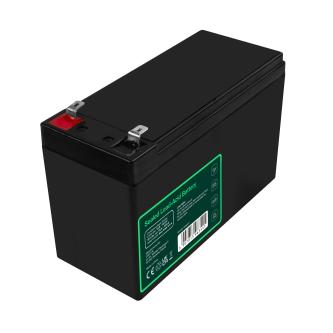 Green Cell AGM 12V 8.5Ah battery with Faston 187 terminals and surge protection.