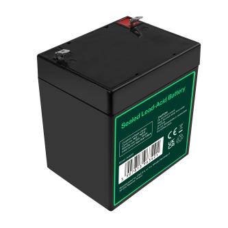 Green Cell 12V 5.3Ah AGM VRLA battery, sealed lead-acid, for alarms, cash registers, and toys.