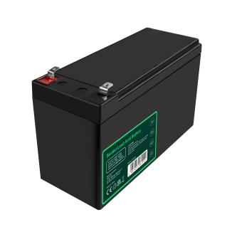 Green Cell 12V 10Ah VRLA AGM battery for UPS units, featuring Faston 250 terminals.