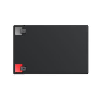 Green Cell CUBE 10 Ah 12.8 V Li Fe PO4 battery with positive and negative terminals visible.