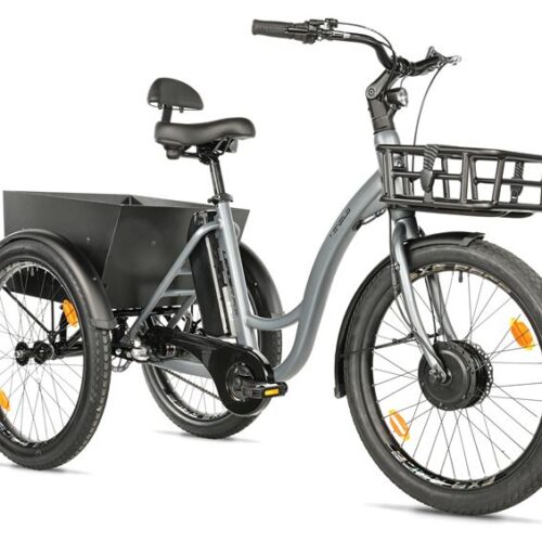 grey_1.jpg CARGO - TRICYCLE LOVELO, FRONT MOTOR, GREY MATT