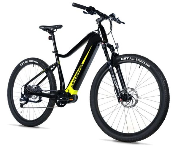 E-BIKE SWAN GENT 29", 19,5"-1, BLACK SHINY - yellow sticker (MODEST)